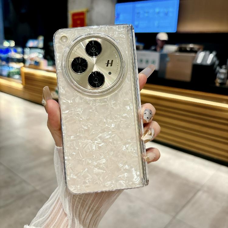 For OPPO Find N3 Magnetic Axis Pearlescent Shell Texture Phone Case