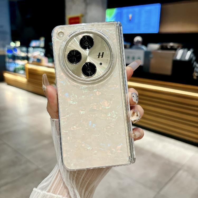 For OPPO Find N3 Magnetic Axis Pearlescent Shell Texture Phone Case