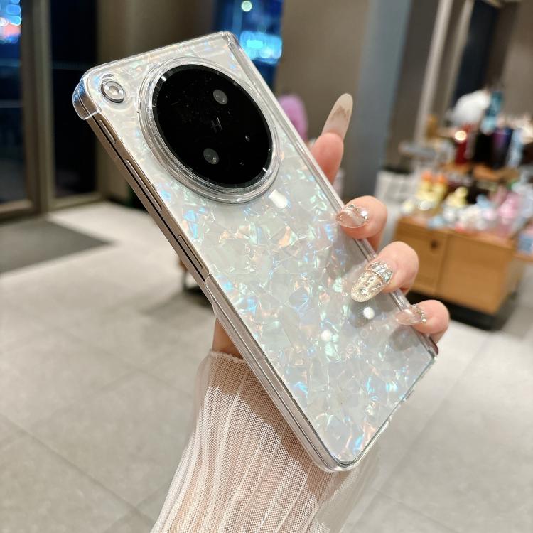 For OPPO Find N6 5G Magnetic Axis Pearlescent Shell Texture Phone Case