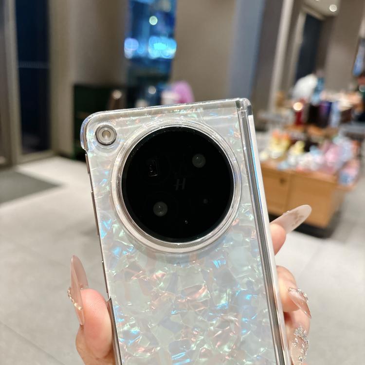 For OPPO Find N6 5G Magnetic Axis Pearlescent Shell Texture Phone Case