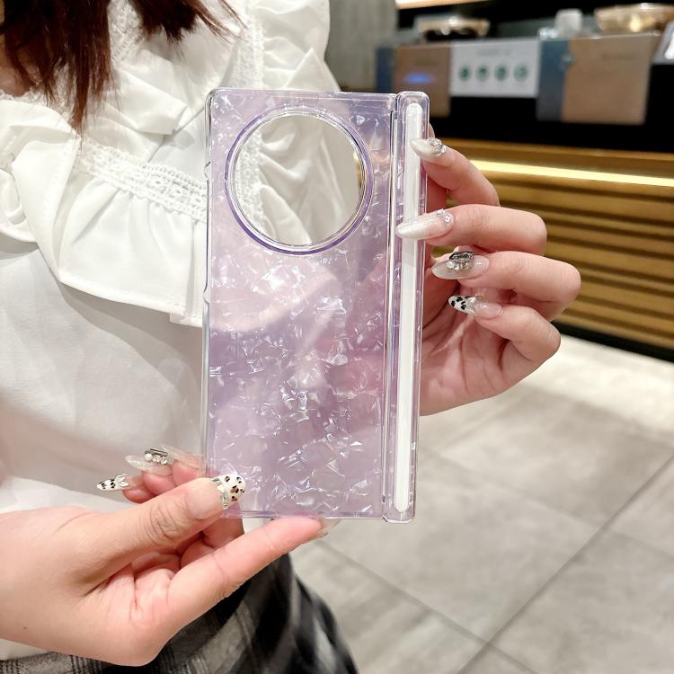 For vivo X Fold3 Pro Magnetic Axis Pearlescent Shell Texture Phone Case