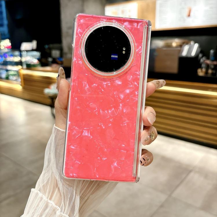 For vivo X Fold3 Pro Magnetic Axis Pearlescent Shell Texture Phone Case