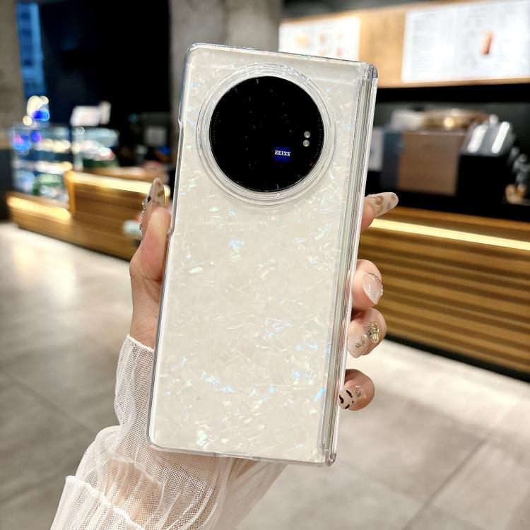 For vivo X Fold3 Pro Magnetic Axis Pearlescent Shell Texture Phone Case