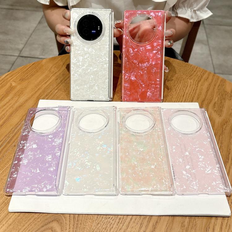 For vivo X Fold3 Magnetic Axis Pearlescent Shell Texture Phone Case