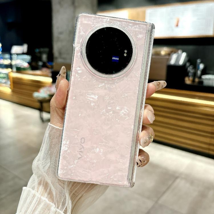 For vivo X Fold5 Magnetic Axis Pearlescent Shell Texture Phone Case