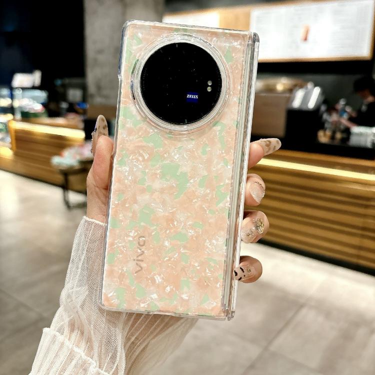 For vivo X Fold5 Magnetic Axis Pearlescent Shell Texture Phone Case