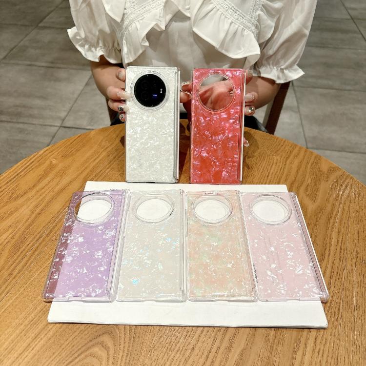 For vivo X Fold5 Magnetic Axis Pearlescent Shell Texture Phone Case