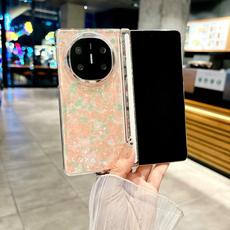 For Huawei Mate X5 Magnetic Axis Pearlescent Shell Texture Phone Case