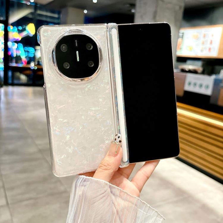 For Huawei Mate X6 Magnetic Axis Pearlescent Shell Texture Phone Case