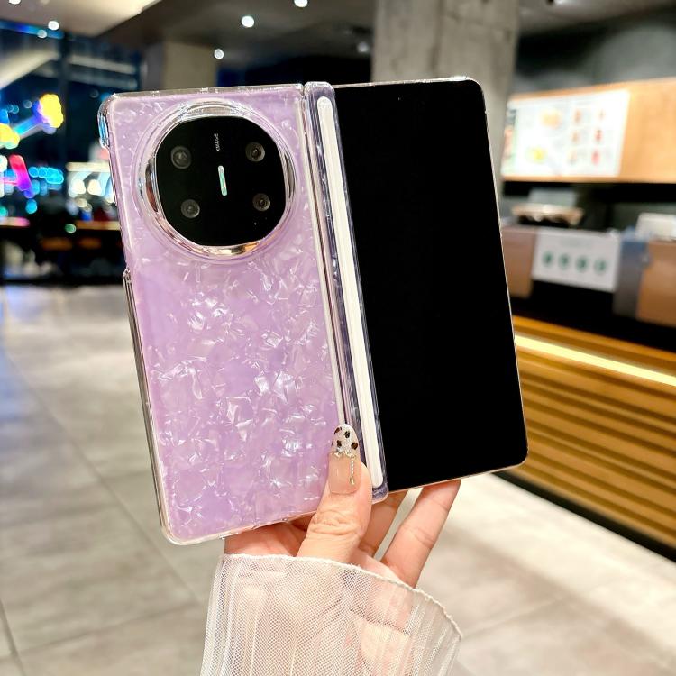 For Huawei Mate X6 Magnetic Axis Pearlescent Shell Texture Phone Case
