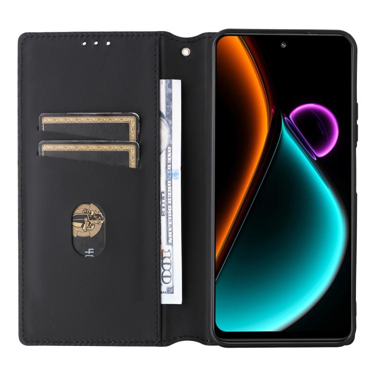 For Blackview Color 6 Cubic Grid Texture Flip Leather Phone Case