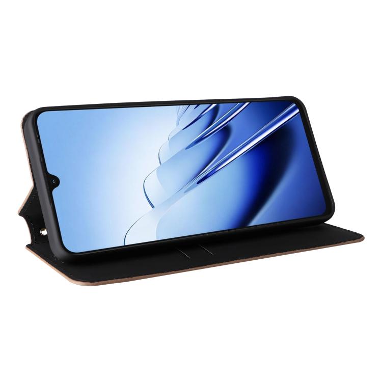 For Blackview Wave 10 Cubic Grid Texture Flip Leather Phone Case