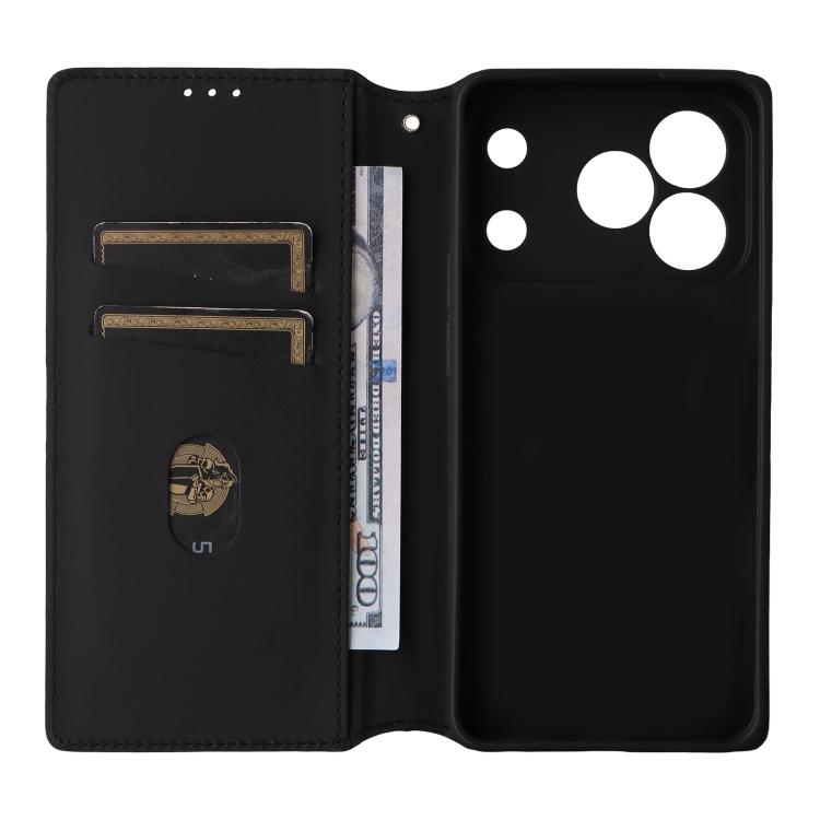 For Blackview Wave 7C Cubic Grid Texture Flip Leather Phone Case
