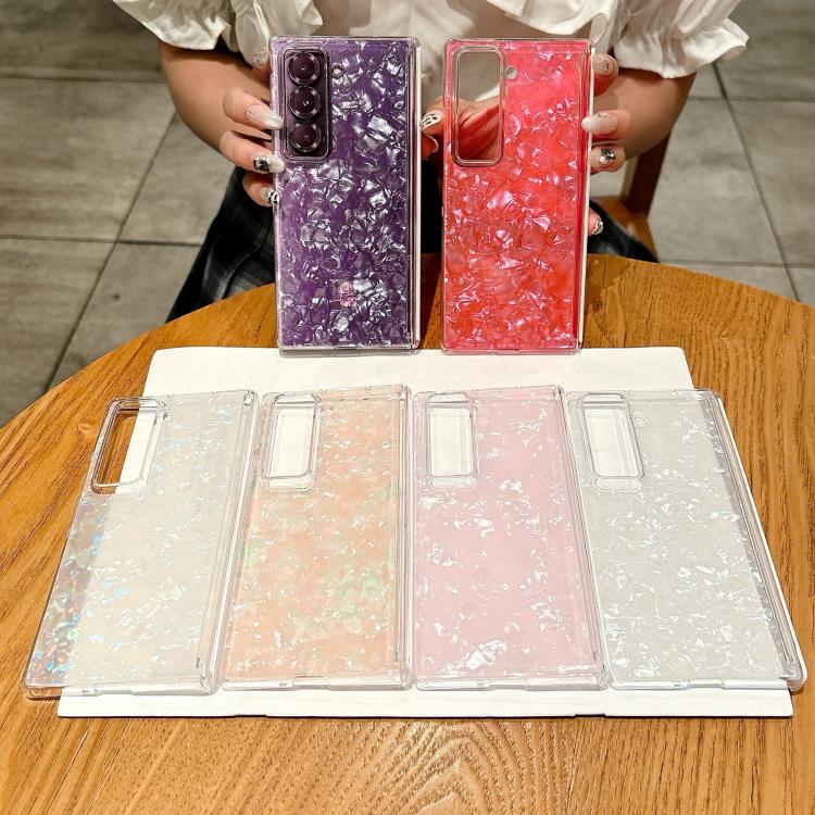 For Samsung Galaxy Z Fold Special Magnetic Axis Pearlescent Shell Texture Phone Case