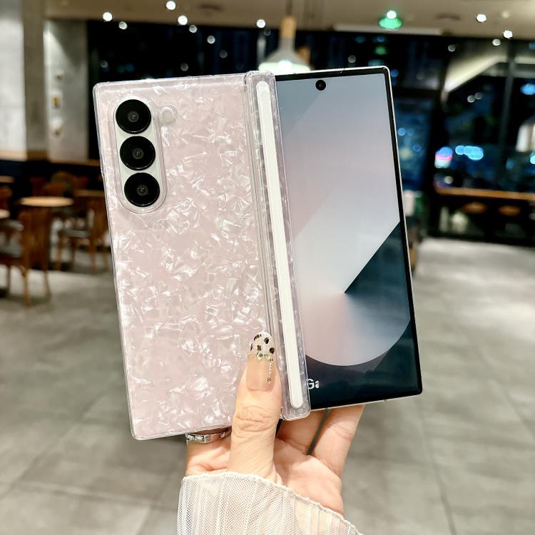 For Samsung Galaxy Z Fold7 5G Magnetic Axis Pearlescent Shell Texture Phone Case