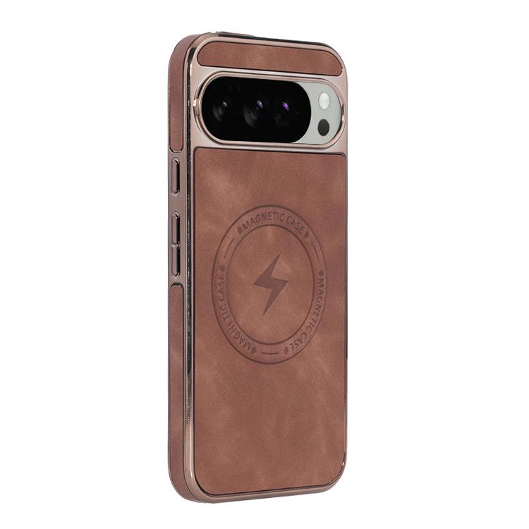 For Google Pixel 10 Pro XL Electroplated PC Sheepskin Invisible Magnetic MagSafe Phone Case