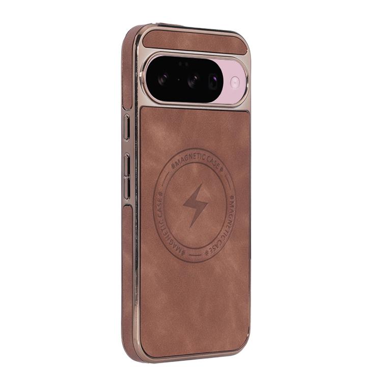 For Google Pixel 10 / 10 Pro Electroplated PC Sheepskin Invisible Magnetic MagSafe Phone Case