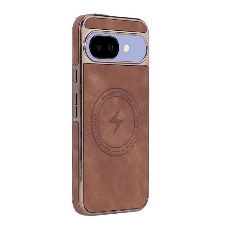 For Google Pixel 9a Electroplated PC Sheepskin Invisible Magnetic MagSafe Phone Case