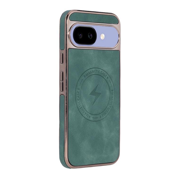 For Google Pixel 9a Electroplated PC Sheepskin Invisible Magnetic MagSafe Phone Case