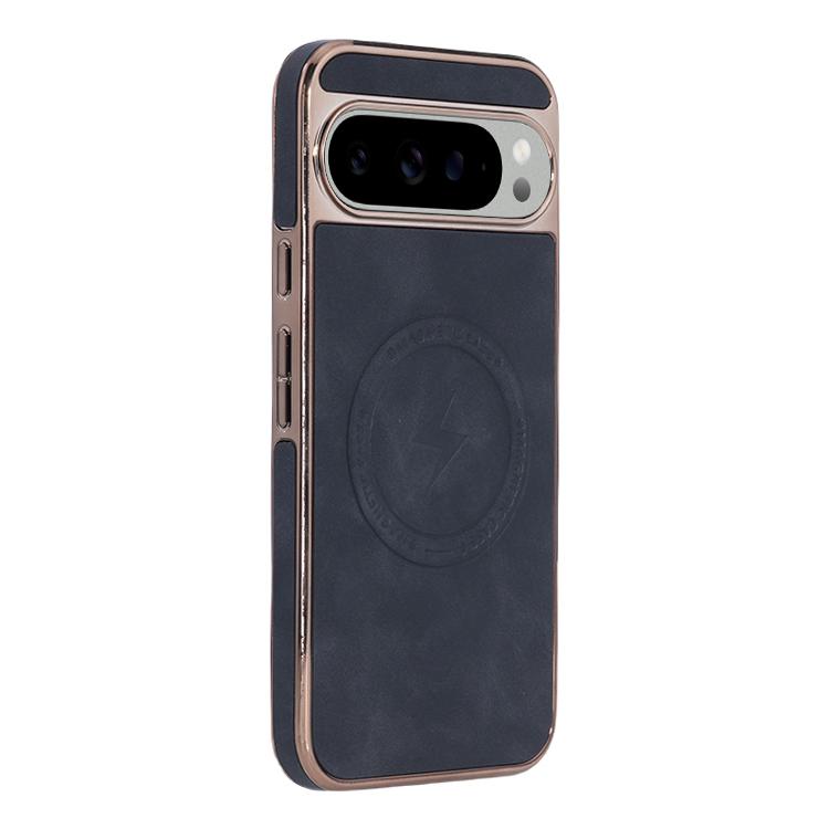For Google Pixel 9 / 9 Pro Electroplated PC Sheepskin Invisible Magnetic MagSafe Phone Case