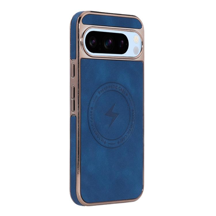 For Google Pixel 8 Pro Electroplated PC Sheepskin Invisible Magnetic MagSafe Phone Case