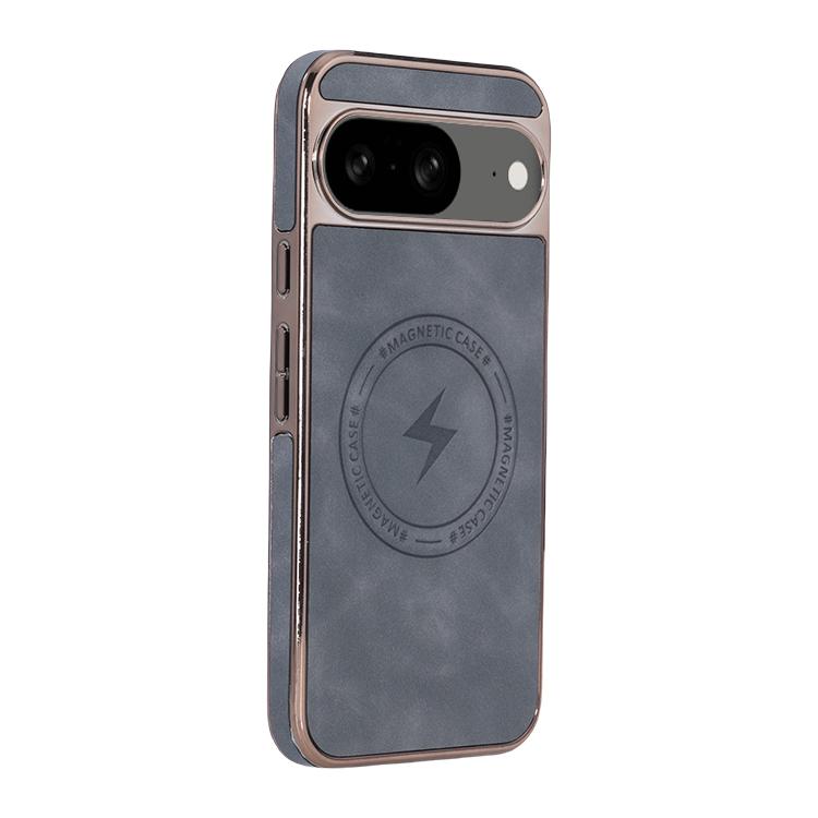 For Google Pixel 8 Electroplated PC Sheepskin Invisible Magnetic MagSafe Phone Case