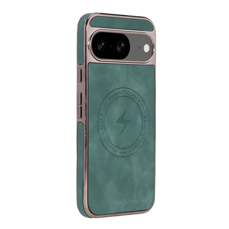For Google Pixel 8 Electroplated PC Sheepskin Invisible Magnetic MagSafe Phone Case