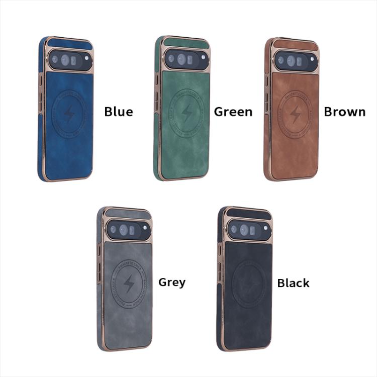 For Google Pixel 9a Electroplated PC Sheepskin Invisible Magnetic MagSafe Phone Case