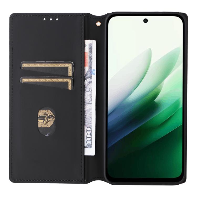 For Redmi 15 5G / 4G EU 171mm Cubic Grid Texture Flip Leather Phone Case