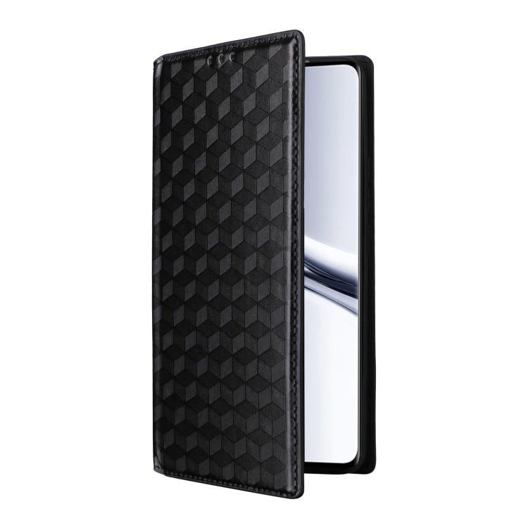 For Redmi Note 15 5G / 4G 164mm / Poco M8 5G Cubic Grid Texture Flip Leather Phone Case