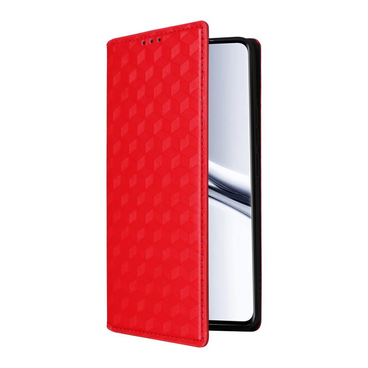 For Redmi Note 15 5G / 4G 164mm / Poco M8 5G Cubic Grid Texture Flip Leather Phone Case
