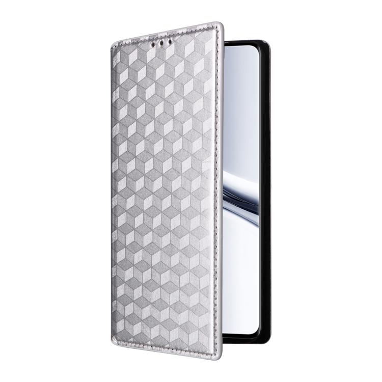 For Redmi Note 15 5G / 4G 164mm / Poco M8 5G Cubic Grid Texture Flip Leather Phone Case
