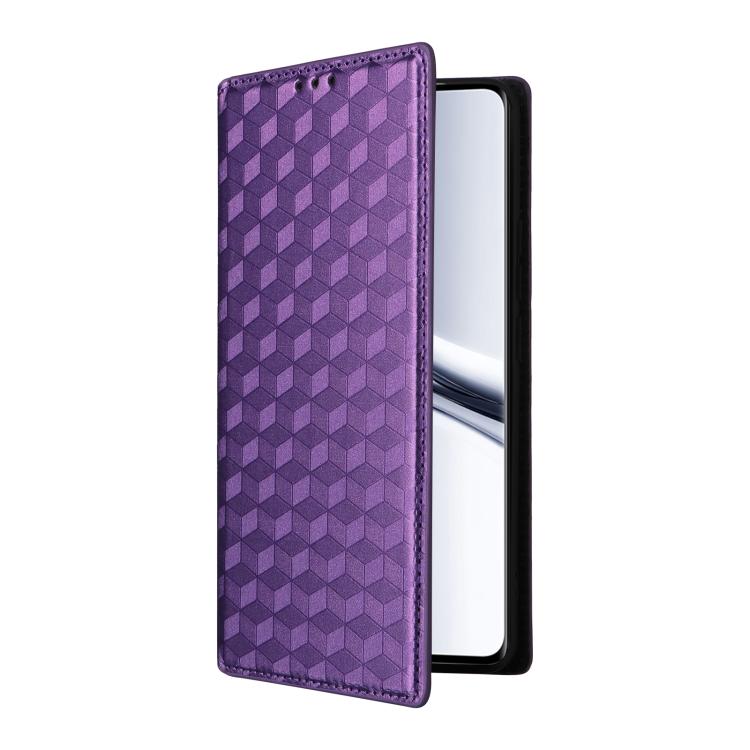 For Redmi Note 15 5G / 4G 164mm / Poco M8 5G Cubic Grid Texture Flip Leather Phone Case
