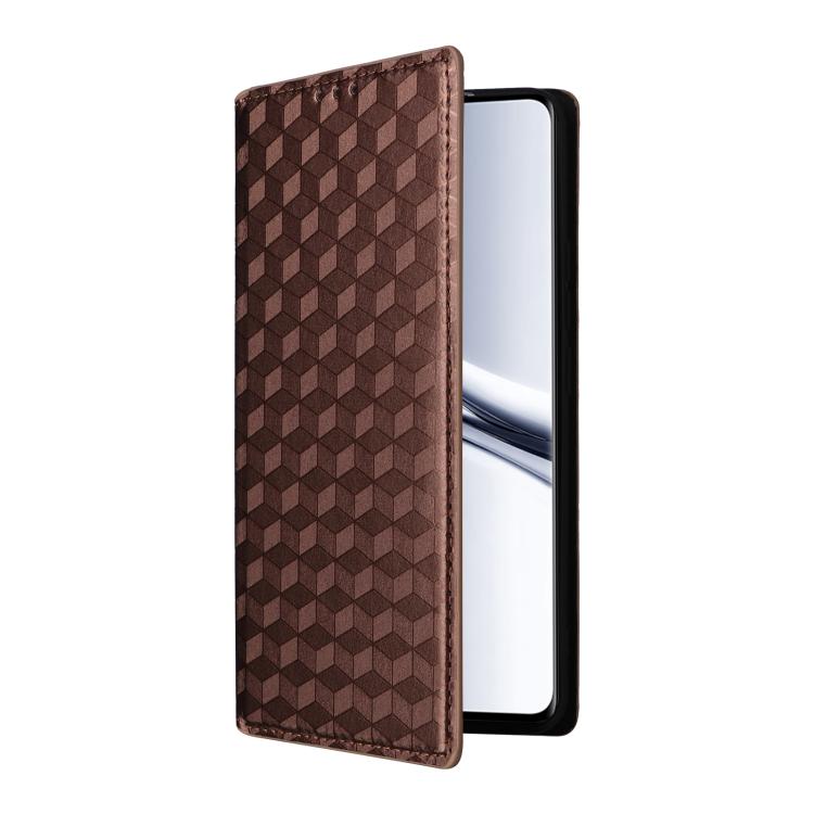 For Redmi Note 15 5G / 4G 164mm / Poco M8 5G Cubic Grid Texture Flip Leather Phone Case