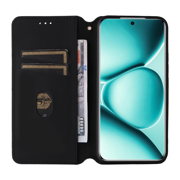 For Redmi Note 15 Pro 4G Global 163.2mm Cubic Grid Texture Flip Leather Phone Case
