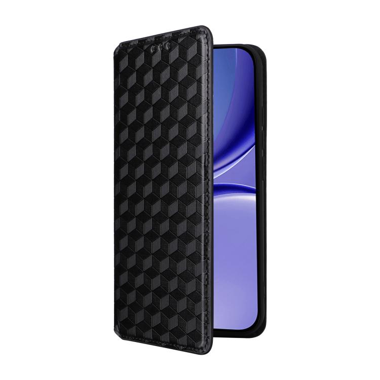 For Redmi Turbo 5 5G / Poco X8 Pro 5G Cubic Grid Texture Flip Leather Phone Case