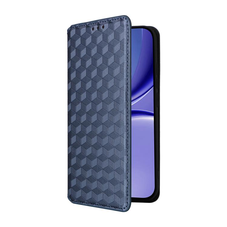 For Redmi Turbo 5 5G / Poco X8 Pro 5G Cubic Grid Texture Flip Leather Phone Case