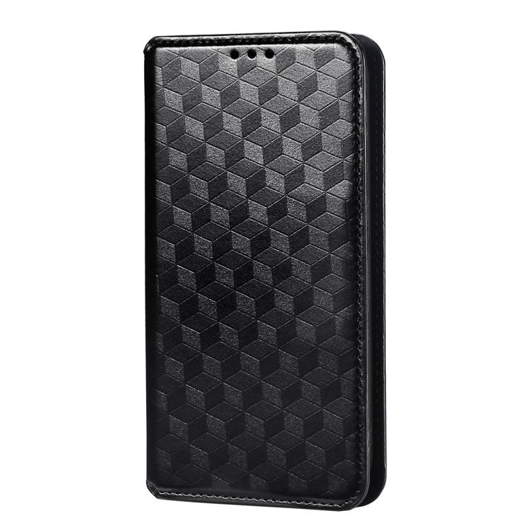 For Xiaomi 14 Cubic Grid Texture Flip Leather Phone Case