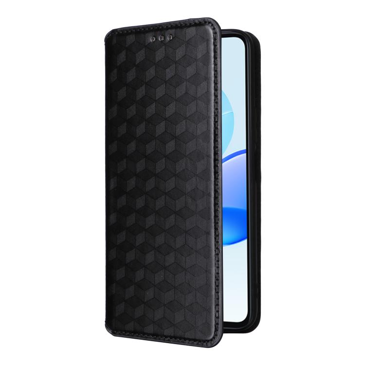 For Honor Play 50 / Play 50m Cubic Grid Texture Flip Leather Phone Case
