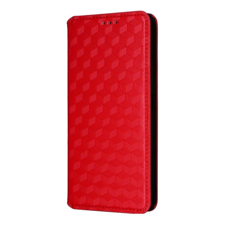 For Honor Play 50 / Play 50m Cubic Grid Texture Flip Leather Phone Case