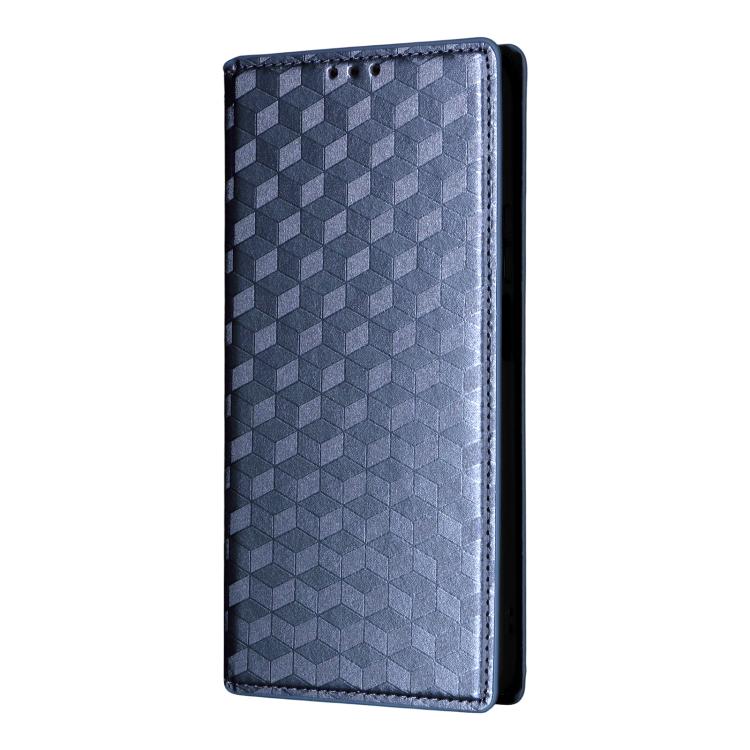 For Honor 400 Smart 5G Cubic Grid Texture Flip Leather Phone Case