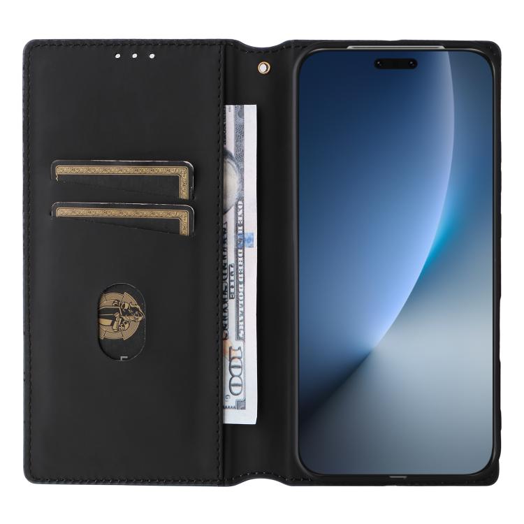 For Honor Magic8 Pro Cubic Grid Texture Flip Leather Phone Case