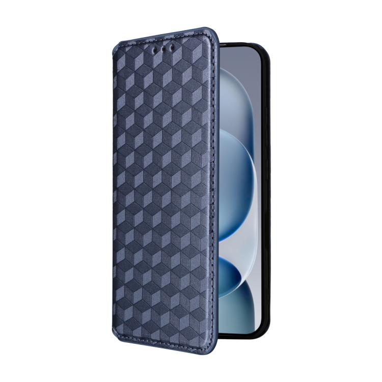 For Honor Magic8 Pro Air 5G Cubic Grid Texture Flip Leather Phone Case