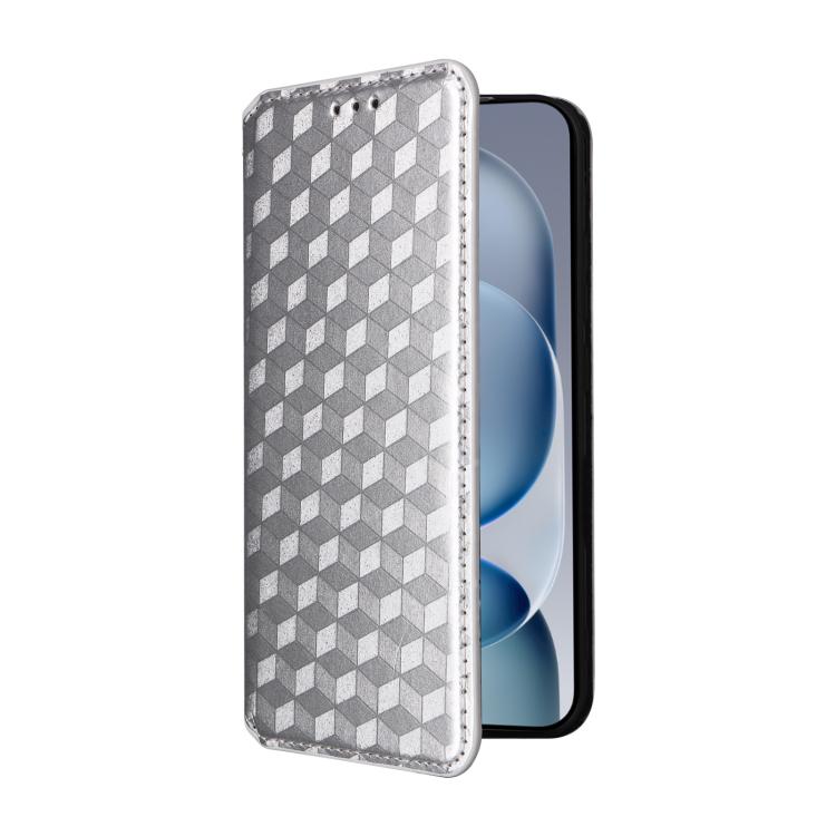 For Honor Magic8 Pro Air 5G Cubic Grid Texture Flip Leather Phone Case