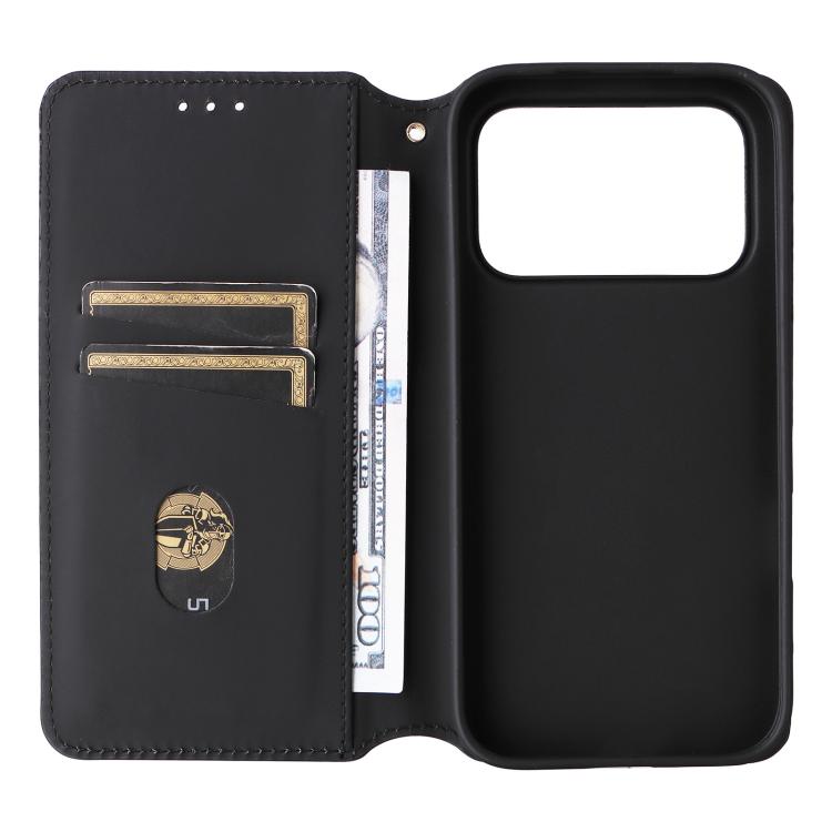 For Honor 600 / 600 Pro Global Cubic Grid Texture Flip Leather Phone Case