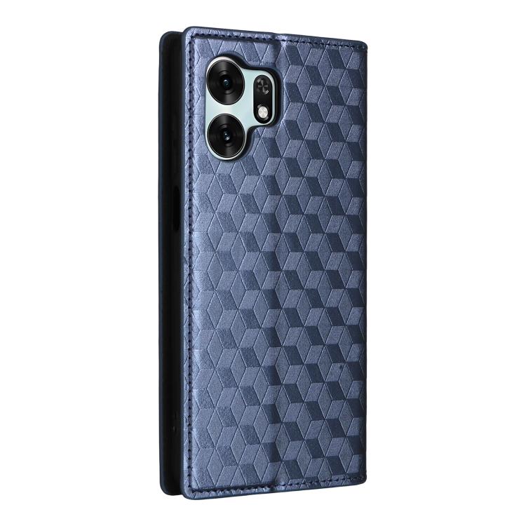 For Honor X6d 5G / Play 60A Cubic Grid Texture Flip Leather Phone Case
