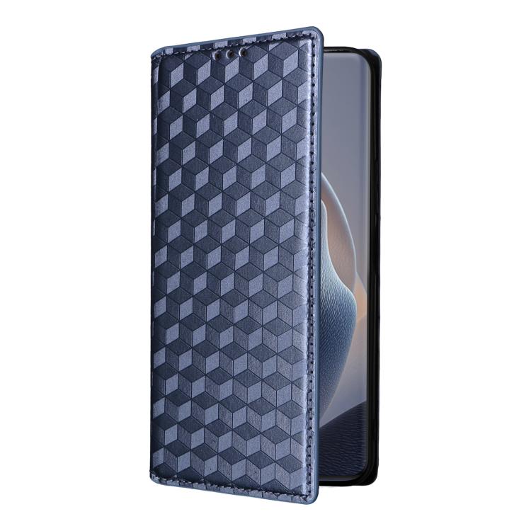 For Motorola Edge 60 Fusion Cubic Grid Texture Flip Leather Phone Case