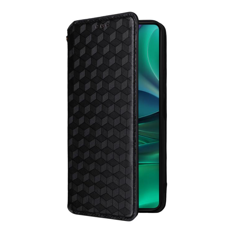 For Motorola Edge 60 Stylus Cubic Grid Texture Flip Leather Phone Case
