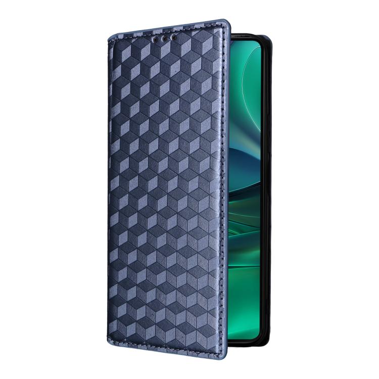 For Motorola Edge 60 Stylus Cubic Grid Texture Flip Leather Phone Case