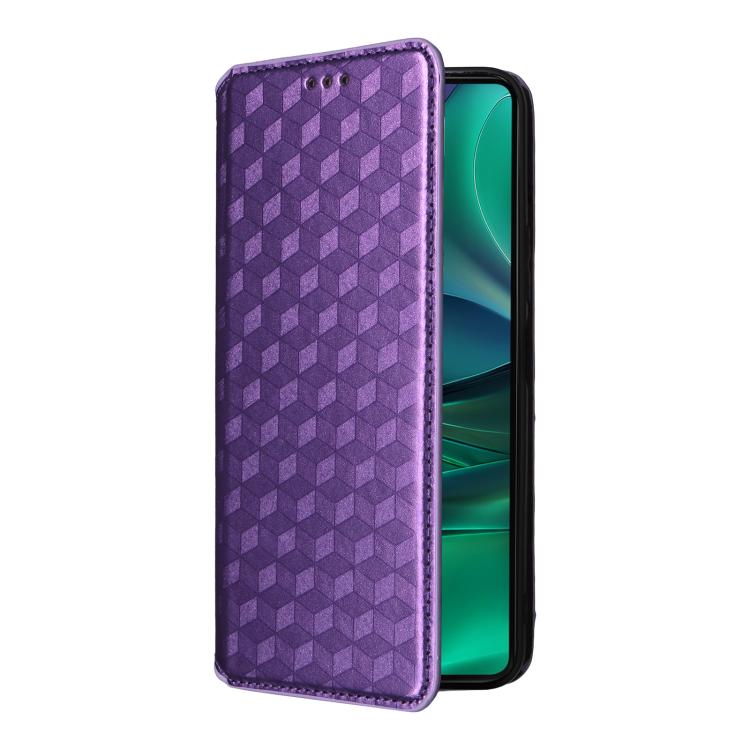 For Motorola Edge 60 Stylus Cubic Grid Texture Flip Leather Phone Case